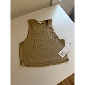 $70 New Cotton Citizen Venice Crop Tank - Small - Tan